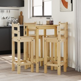 5-teiliges Massivholz-Bar-Set aus Kiefernholz von vidaXL, Möbelsets für Küchen und Esszimmer - Ref: Foro24-3217069, Preis: 27...