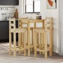 5-teiliges Massivholz-Bar-Set aus Kiefernholz von vidaXL, Möbelsets für Küchen und Esszimmer - Ref: Foro24-3217069, Preis: 27...