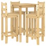 5-teiliges Massivholz-Bar-Set aus Kiefernholz von vidaXL, Möbelsets für Küchen und Esszimmer - Ref: Foro24-3217069, Preis: 27...