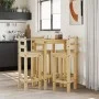 5-teiliges Massivholz-Bar-Set aus Kiefernholz von vidaXL, Möbelsets für Küchen und Esszimmer - Ref: Foro24-3217069, Preis: 27...
