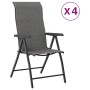 Faltbare Gartenstühle, 4 Stück, aus grauem Kunst-Rattan. von vidaXL, Gartenstühle - Ref: Foro24-3270610, Preis: 257,34 €, Rab...