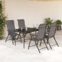 Faltbare Gartenstühle, 4 Stück, aus grauem Kunst-Rattan. von vidaXL, Gartenstühle - Ref: Foro24-3270610, Preis: 257,34 €, Rab...