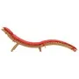 Liegestühle mit Kissen, 2 Stück Massivholz Akazie Rot von vidaXL, Liegen - Ref: Foro24-3214837, Preis: 331,10 €, Rabatt: %