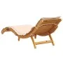 Tumbonas con cojines 2 uds madera maciza de acacia beige by vidaXL, Loungers - Ref: Foro24-3214835, Price: 337,49 €, Discount: %