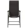Sillas de jardín plegables 8 uds ratán sintético negro café by vidaXL, Garden chairs - Ref: Foro24-3270612, Price: 504,22 €, ...