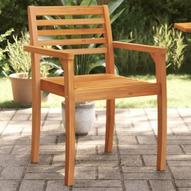 Sillas de jardín 4 uds madera maciza de acacia 59x55x85 cm