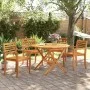 Sillas de jardín 4 uds madera maciza de acacia 59x55x85 cm de vidaXL, Sillas de jardín - Ref: Foro24-3216303, Precio: 240,22 ...