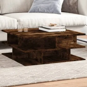 Mesa de centro madera de ingeniería roble ahumado 70x70x29 cm by vidaXL, Coffee table - Ref: Foro24-840748, Price: 64,65 €, D...