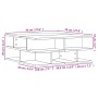 Mesa de centro madera de ingeniería roble ahumado 70x70x29 cm by vidaXL, Coffee table - Ref: Foro24-840748, Price: 65,55 €, D...