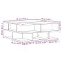 Rauchige Eiche-Optik 70x70x29 cm Ingenieurholz Couchtisch von vidaXL, Couchtisch - Ref: Foro24-840748, Preis: 64,65 €, Rabatt: %