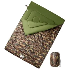 Doppelschlafsack und Campingkissen für Erwachsene, geeignet für 3-4 Jahreszeiten. von vidaXL, Schlafsack - Ref: Foro24-94453,...