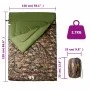 Doppelschlafsack und Campingkissen für Erwachsene, geeignet für 3-4 Jahreszeiten. von vidaXL, Schlafsack - Ref: Foro24-94453,...