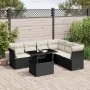 Set de sofás de jardín 7 pzas con cojines ratán sintético negro by vidaXL, Garden sets - Ref: Foro24-3266606, Price: 466,78 €...