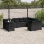 Set de sofás de jardín 10 pzas cojines ratán sintético negro by vidaXL, Garden sets - Ref: Foro24-3266845, Price: 675,93 €, D...