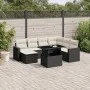 Set de sofás de jardín 8 piezas y cojines ratán sintético negro by vidaXL, Garden sets - Ref: Foro24-3267436, Price: 508,10 €...
