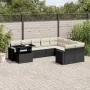 Set de sofás de jardín 10 pzas cojines ratán sintético negro by vidaXL, Garden sets - Ref: Foro24-3267506, Price: 623,03 €, D...