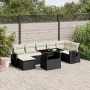 Set de sofás de jardín 8 piezas y cojines ratán sintético negro by vidaXL, Garden sets - Ref: Foro24-3268056, Price: 513,22 €...