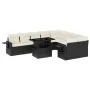Set de sofás de jardín 10 pzas cojines ratán sintético negro by vidaXL, Garden sets - Ref: Foro24-3268126, Price: 638,49 €, D...