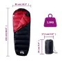 Saco de dormir tipo momia de camping para adultos 3 estaciones de vidaXL, Sacos de dormir - Ref: Foro24-94470, Precio: 39,89 ...