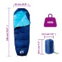 Mumienschlafsack für Erwachsene, geeignet für Camping in 3 Jahreszeiten. von vidaXL, Schlafsack - Ref: Foro24-94479, Preis: 3...