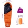 Mumienschlafsack für Erwachsene, geeignet für Camping in 3 Jahreszeiten. von vidaXL, Schlafsack - Ref: Foro24-94500, Preis: 3...