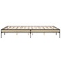 Bettgestell aus Sonoma-Eiche-Metallwerkstoff, 150 x 200 cm von vidaXL, Betten und Lattenroste - Ref: Foro24-845012, Preis: 89...