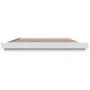 Estructura cama y luces LED madera ingeniería blanca 200x200 cm de vidaXL, Camas y somieres - Ref: Foro24-3281070, Precio: 20...