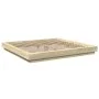 Sonoma oak wood bed frame with LED lights 200x200 cm by vidaXL, Beds and slatted bases - Ref: Foro24-3281072, Price: 196,79 €...