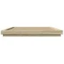 Sonoma oak wood bed frame with LED lights 200x200 cm by vidaXL, Beds and slatted bases - Ref: Foro24-3281072, Price: 196,79 €...