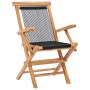 Klappbare Gartenstühle, 2 Stück, massives Teakholz und Seil von vidaXL, Gartenstühle - Ref: Foro24-49362, Preis: 150,50 €, Ra...