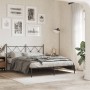 Estructura de cama con cabecero metal negro 160x200 cm de vidaXL, Camas y somieres - Ref: Foro24-376505, Precio: 126,02 €, De...