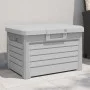 Kissenbox aus grauem Polypropylen 73x50,5x46,5 cm von vidaXL, Aufbewahrungsboxen für den Außenbereich - Ref: Foro24-366601, P...