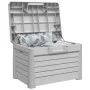Kissenbox aus grauem Polypropylen 73x50,5x46,5 cm von vidaXL, Aufbewahrungsboxen für den Außenbereich - Ref: Foro24-366601, P...