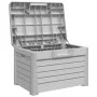 Kissenbox aus grauem Polypropylen 73x50,5x46,5 cm von vidaXL, Aufbewahrungsboxen für den Außenbereich - Ref: Foro24-366601, P...