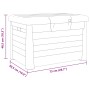 Baúl para cojines polipropileno gris 73x50,5x46,5 cm by vidaXL, Outdoor storage boxes - Ref: Foro24-366601, Price: 78,00 €, D...