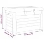 Kissenbox aus grauem Polypropylen 73x50,5x46,5 cm von vidaXL, Aufbewahrungsboxen für den Außenbereich - Ref: Foro24-366601, P...