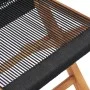 Folding garden chairs 2 pcs solid teak wood and rope by vidaXL, Garden chairs - Ref: Foro24-49362, Price: 148,72 €, Discount: %