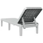 Tumbona ajustable en 4 alturas polipropileno 155,5x57x28 cm by vidaXL, Loungers - Ref: Foro24-4008101, Price: 98,24 €, Discou...