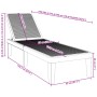 Verstellbarer Liegestuhl in 4 Höhen aus Polypropylen 155,5x57x28 cm. von vidaXL, Liegen - Ref: Foro24-4008101, Preis: 101,68 ...