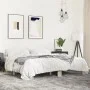Estructura cama madera ingeniería metal roble Sonoma 180x200 cm de vidaXL, Camas y somieres - Ref: Foro24-3280223, Precio: 12...
