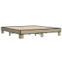 Bettgestell aus Holzwerkstoff und Metall, Sonoma-Eiche, 180 x 200 cm von vidaXL, Betten und Lattenroste - Ref: Foro24-3280223...