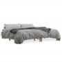 Bettgestell aus Holzwerkstoff und Metall, Sonoma-Eiche, 180 x 200 cm von vidaXL, Betten und Lattenroste - Ref: Foro24-3280223...
