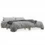 Estructura cama madera ingeniería metal roble Sonoma 180x200 cm de vidaXL, Camas y somieres - Ref: Foro24-3280223, Precio: 12...