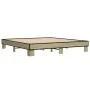 Bettgestell aus Sonoma-Eiche-Metallwerkstoff, 160 x 200 cm von vidaXL, Betten und Lattenroste - Ref: Foro24-3280228, Preis: 1...