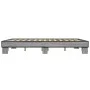 Sonoma-graues Metall-Holzwerkstoff-Bettgestell, 150 x 200 cm von vidaXL, Betten und Lattenroste - Ref: Foro24-3280235, Preis:...