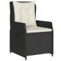Set de muebles jardín 5 pzas con cojines ratán sintético negro by vidaXL, Garden sets - Ref: Foro24-3262767, Price: 582,03 €,...