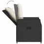 Set de muebles jardín 5 pzas con cojines ratán sintético negro by vidaXL, Garden sets - Ref: Foro24-3262767, Price: 582,03 €,...