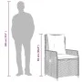 Set de muebles jardín 5 pzas con cojines ratán sintético negro by vidaXL, Garden sets - Ref: Foro24-3262767, Price: 582,03 €,...