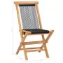 Folding garden chairs 2 pcs solid teak wood and rope by vidaXL, Garden chairs - Ref: Foro24-49363, Price: 172,09 €, Discount: %