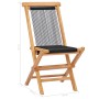 Klappbare Gartenstühle, 2 Stück, massives Teakholz und Seil von vidaXL, Gartenstühle - Ref: Foro24-49363, Preis: 177,77 €, Ra...